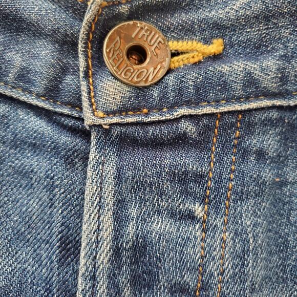 True Religion Jeans Rocco Slim Fit Classic Denim Jeans Stretch Blue Mens Size 31 - Picture 4 of 11